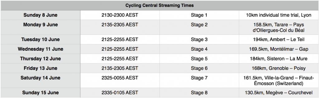 CDD Broadcast Times